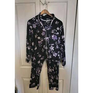 Simply Vera Wang 2 Piece Pajamas Set Womens Size Medium Nocturnal Floral
